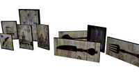 Conjunto de Quadros Madeira