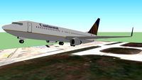 Continental Airlines Boeing 737 Takeoff from Tulsa, USA