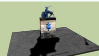 right Statue infront of new castle By behnam Alizadehashrafi