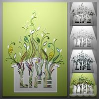 Paper quilling house