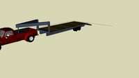 Truck with 28ft gooseneck trailer