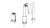 K-10873-4 Singulier(R) Deck-mount bath filler with handshower