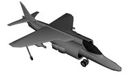 Low poly Harrier Jumpjet