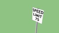 speed limit 75 sign