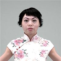 ASIAN WOMAN- RIGGED 3D MODEL (AsWom0001HD2CS)