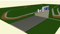 Donington Park Race Track, With paddock concept
