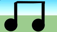 Note de musique double croche