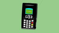 verifone credit card terminal with thermal recept printer