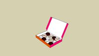 Dunkin Donuts Box (open)