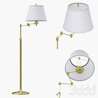 Visual Comfort Studio 1 Light Swing-Arm Floor Lamp