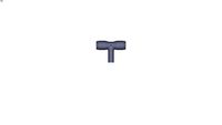 3188 - PLUG-IN EQUAL/UNEQUAL COMPACT TEE-PLASTIC TAILPIEC DIAM D1 12 MM DIAM D2 12 MM