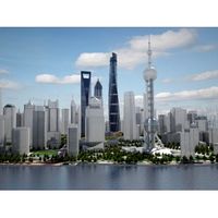 Shanghai Tower Downtown - 3D Model