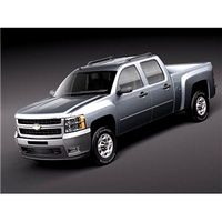 Chevrolet Silverado 2500hd crew cab truck 3D Model