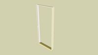 Entry Door Frame 6'8' x 3' w/ mortises for door latch & hinges