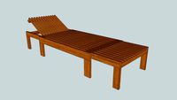 TRIP TRAP - RIVIERA LIGGESTOL, TEAK (RIVIERA SUNBED, TEAK)