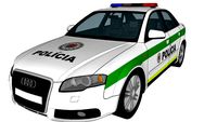 Audi A4 Slovak Police