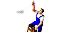 PERSON WITH LIGHT BULP