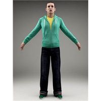 ATHLETE (SPORT) - RIGGED 3D MODEL(SMan0003M3CS)