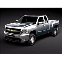 Chevrolet Silverado 2500HD extended cab truck 3D Model