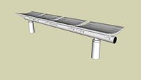 Forms+Surfaces Tecno RS Seating, four backless seats, cylindrical mounting posts