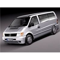 Mercedes Vito 1995 - 2000 Passenger Van 3D Model