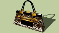 Snake and Crocodile Leather Handbag