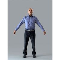 Businessman - Rigged 3D Human Model (BMan0006M4CS)