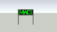 paneau publicitaire MW3