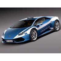 Lamborghini Huracan 2015 Italian Polizia - 3D Model