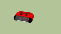 Radio sveglia rossa