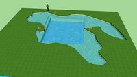 dog training pond , laghetto per addestramento cani
