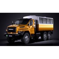 GAZ Ural Next 2015 Rotational Bus - 3D Model