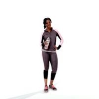 Casual Attire Woman | CWom0221-HD2-O02P02-S Ready-Posed 3D Human Model (Woman / Still)