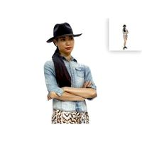 Casual Attire Woman | CWom0322-HD2-O01P01-S Ready-Posed 3D Human Model (Woman / Still)