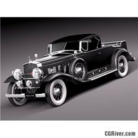 Cadillac v16 sixteen 1930 roadster - 3D Model