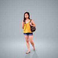 Casual Attire Woman | CWom0204-HD2-O01P01-S Ready-Posed 3D Human Model (Woman / Still)