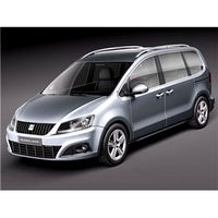 Seat Alhambra 2011 3D Model
