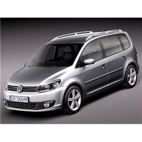 Volkswagen Touran 2011 Minivan 3D Model
