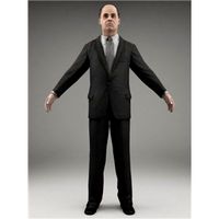 BUSINESSMAN - RIGGED 3D MODEL(BMan0002M3CS)