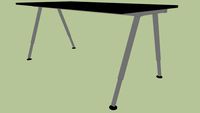 IKEA GALANT Desk 160x80 Black-Brown A-leg
