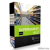 3D Model Volume 32 Supermarket MentalRay - CGAxis