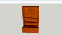 Tallboy with shelves and cupboards