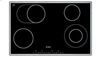 BOSCH, Vitrokeramische kookplaat HighSpeed - inox - 80 cm PKN845T14E
