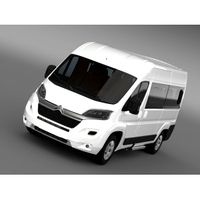 Citroen Jumper Combi L2H2 2014 - 3D Car for Maya