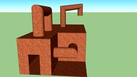 random rusted pipe structuer