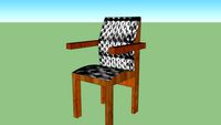 Silla cojin negro