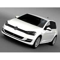 VW Golf TDI BlueMotion 5d Typ 5G 2012 - 3D Car for Maya