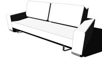 Canapé blanc convertible TRIBECA, Maisons du monde, réf 117.905, 590