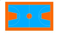Basketball court -old marking