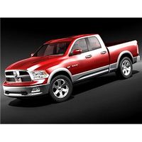 Dodge Ram 2009 Double Cab midpoly 3D Model